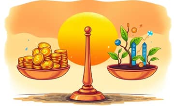 Balance between growth and income investments